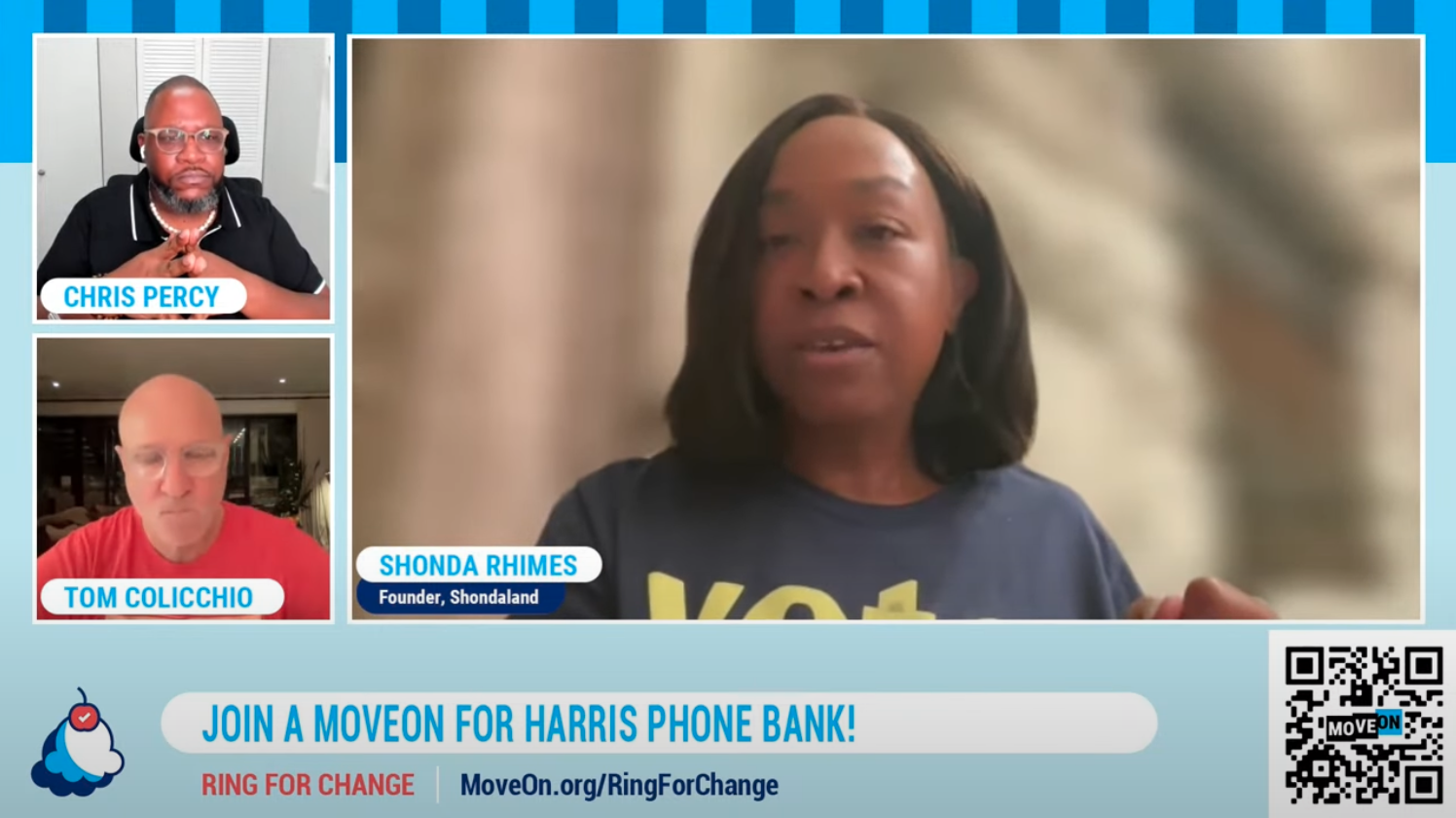 Watch MoveOn’s Livestream with Shonda Rhimes